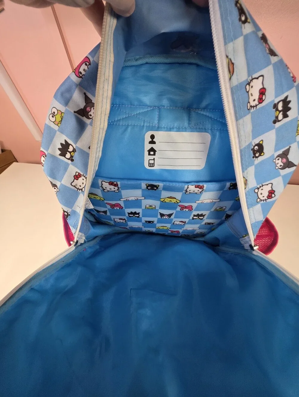 Hello Kitty & Friends Sequin Holographic Backpack Blue Pink Sanrio